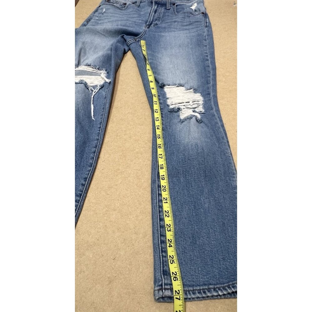 Madewell Women 27 the perfect vintage straight jeans Denman Wash Distressed - Picture 8 of 16